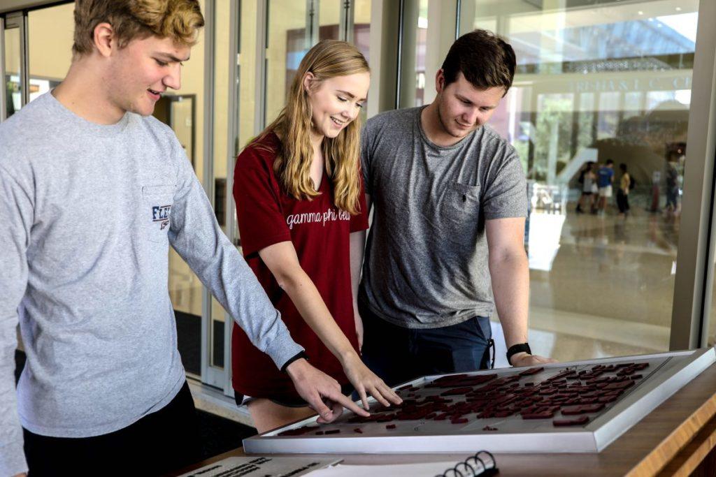 All students and campus visitors can better navigate the Texas A&M University campus through a 3-D and braille map located at the southeast entrance of the Memorial Student Center.