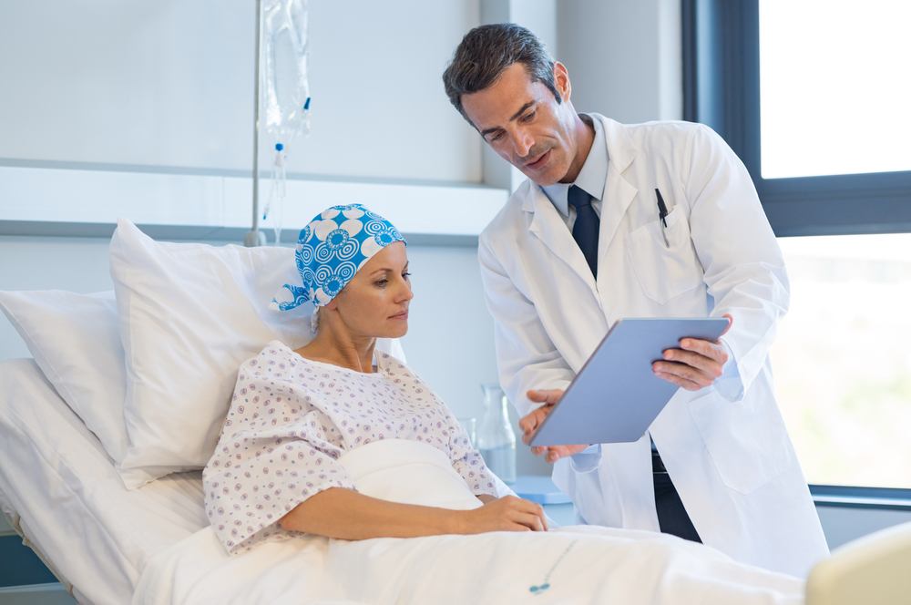 doctor and cancer patient