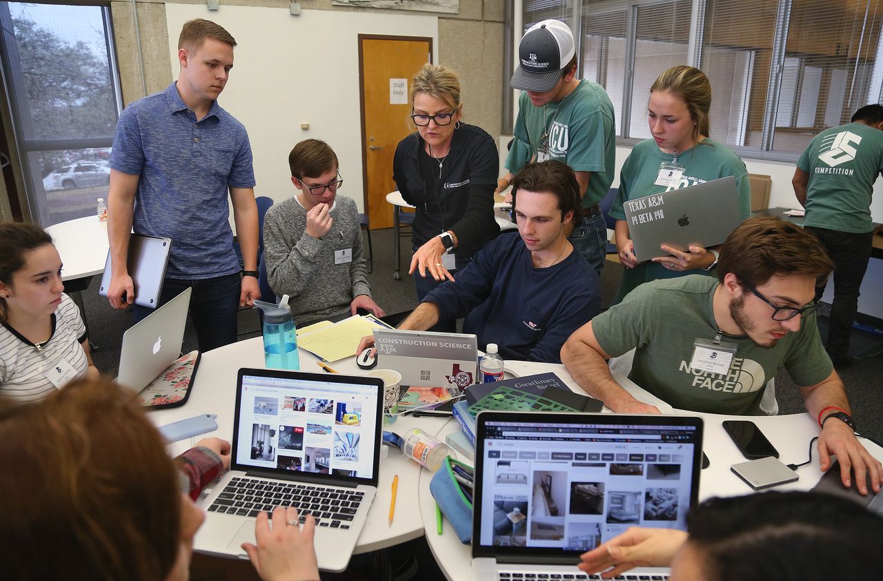 Construction science prof Kim Carlson and ICU. (Texas A&M College of Architecture)