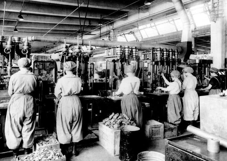 The flu’s aftermath furthered a trend started by the war effort. AP Photo