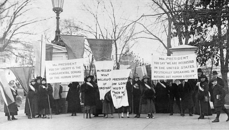 The flu’s aftermath furthered a trend started by the war effort. AP Photo