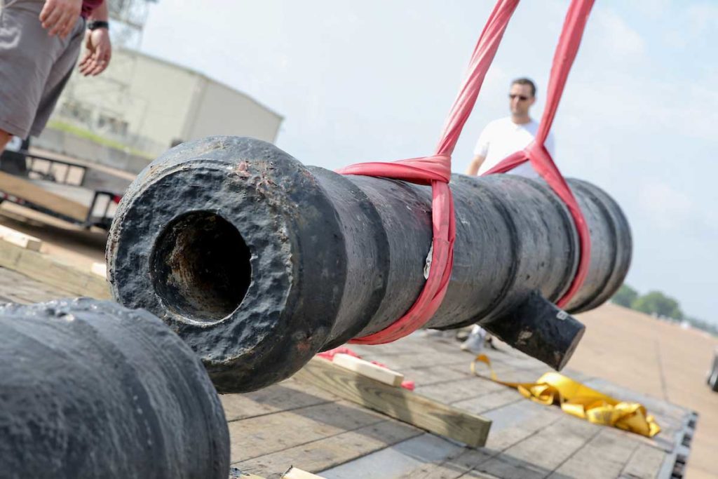 closeup of a cannon from Castillo do San Marcos