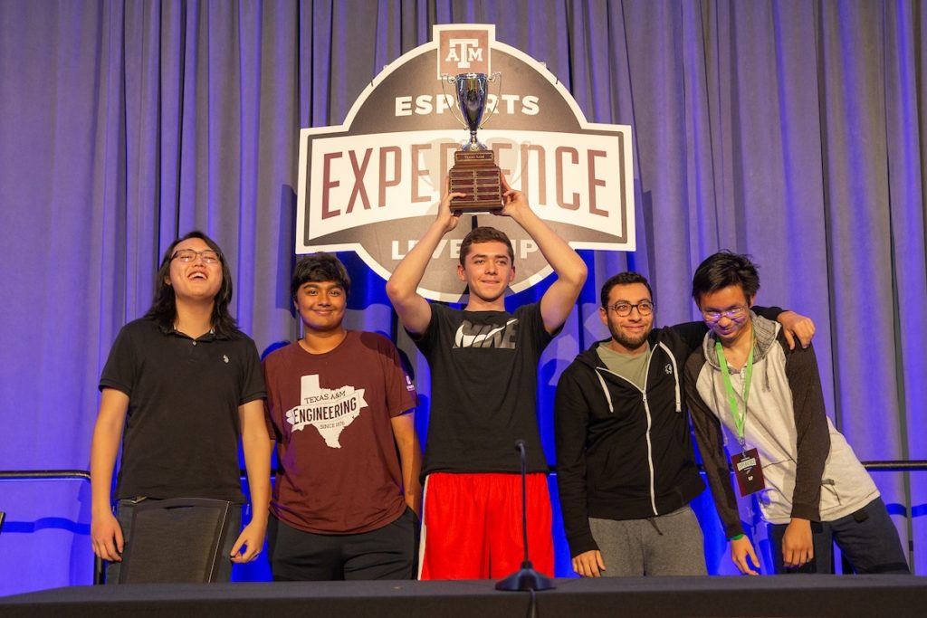Gamers at the Texas A&M Esports Experience.