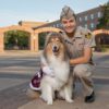 Reveille with handler Mia Miller