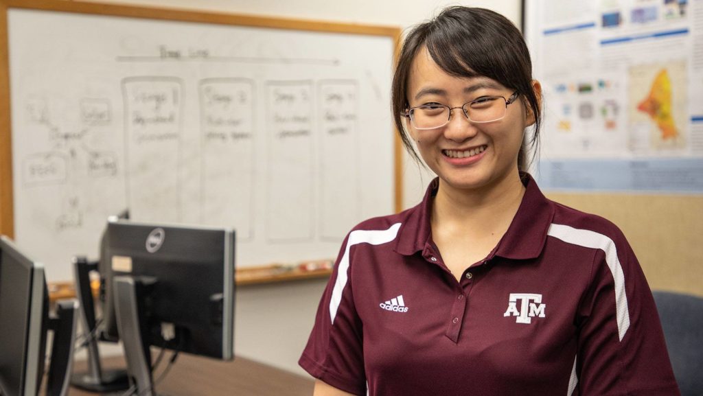 Qin Yan, a doctoral student in the Department of Electrical and Computer Engineering. (Texas A&M Engineering)