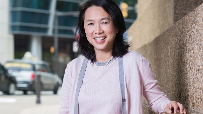 Huyen Pham posing for portrait