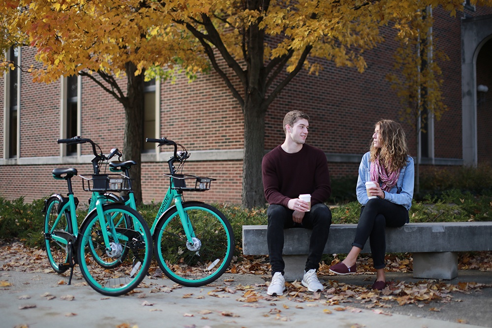 Current pay-as-you-go pedal bike rental rates start at 50 cents for 15 minutes. Day passes are $6.99 and include unlimited two-hour rides. Standard rates are $28.99/month or $99.99/annually.